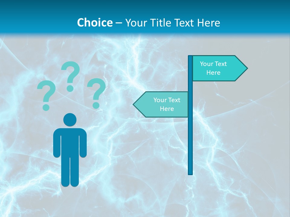 Cyan Power Art PowerPoint Template