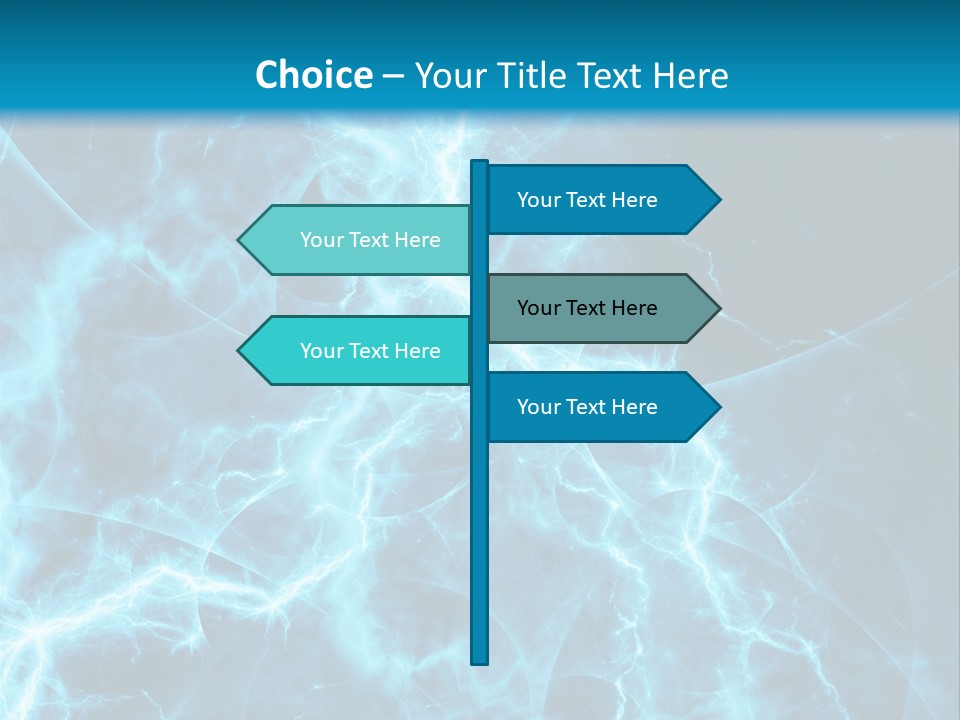 Cyan Power Art PowerPoint Template