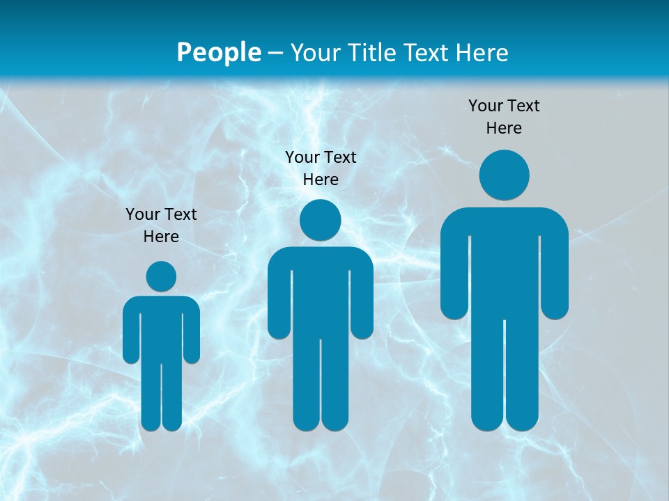 Cyan Power Art PowerPoint Template