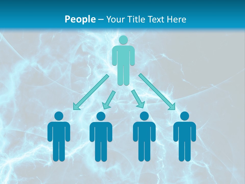 Cyan Power Art PowerPoint Template