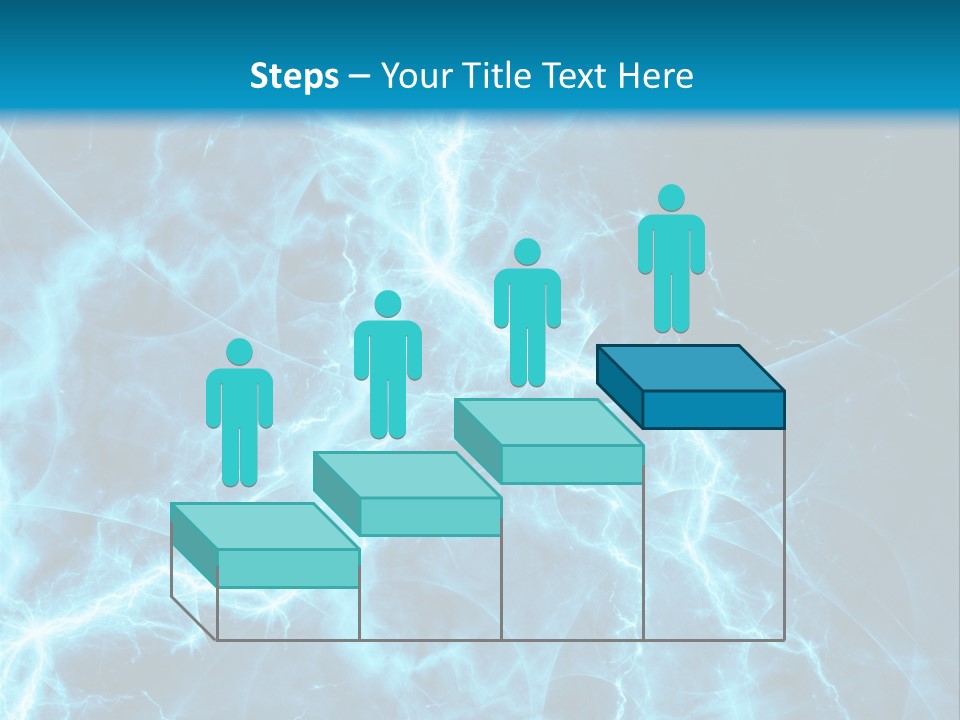 Cyan Power Art PowerPoint Template