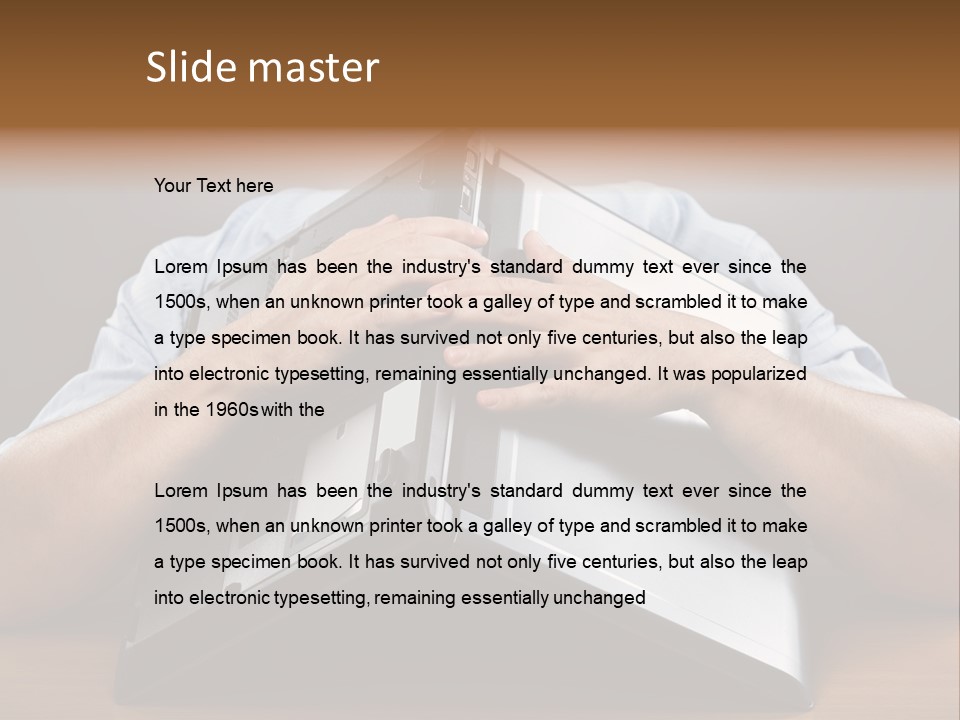 Frustration Male Man PowerPoint Template