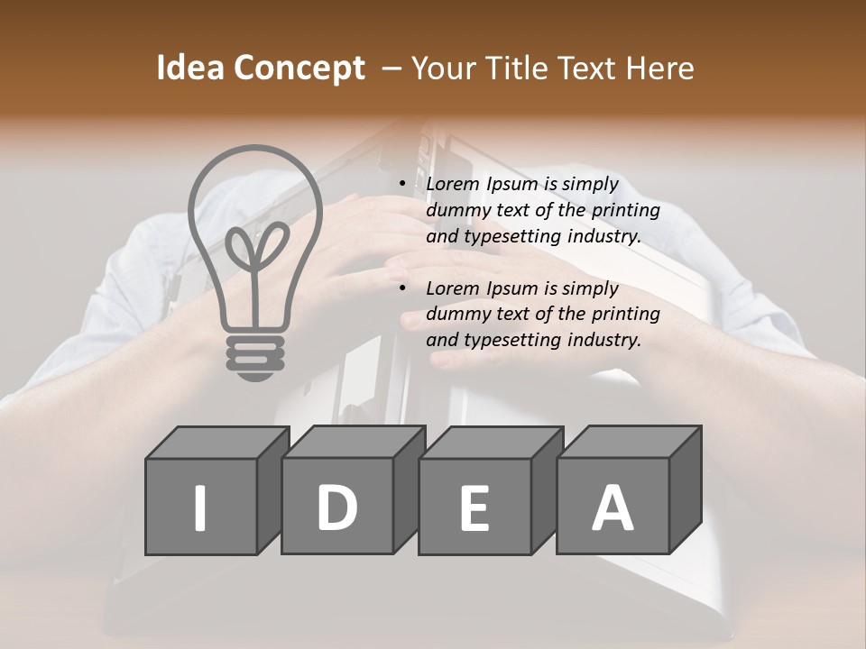 Frustration Male Man PowerPoint Template