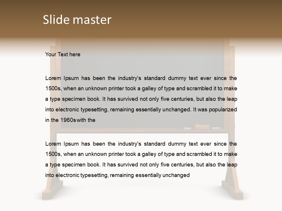 Chalkboard Background Study PowerPoint Template