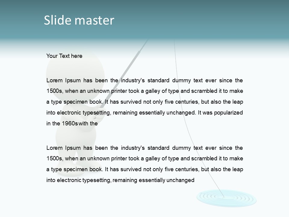 Fish Sport Isolated PowerPoint Template