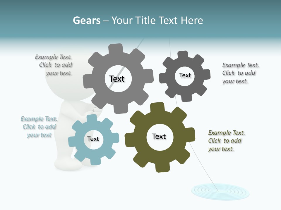 Fish Sport Isolated PowerPoint Template