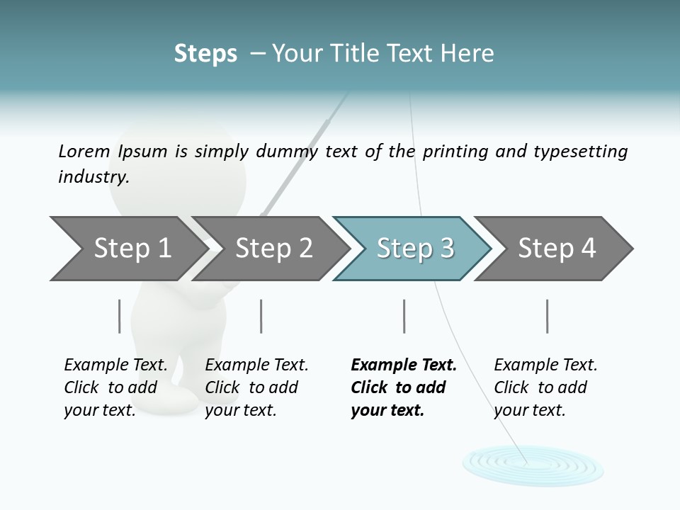 Fish Sport Isolated PowerPoint Template