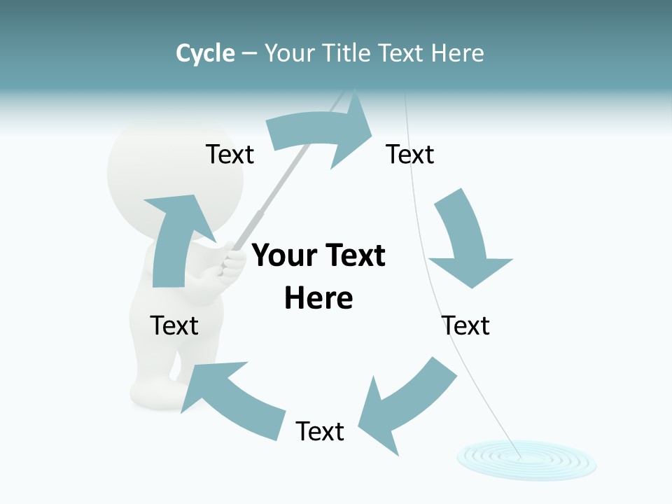 Fish Sport Isolated PowerPoint Template