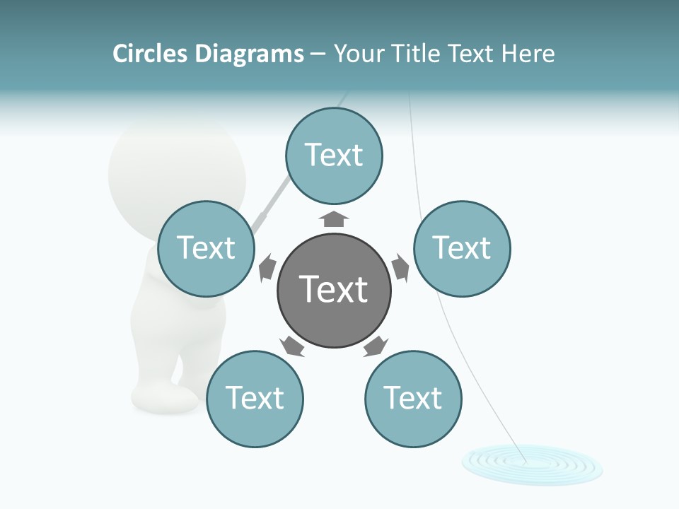 Fish Sport Isolated PowerPoint Template