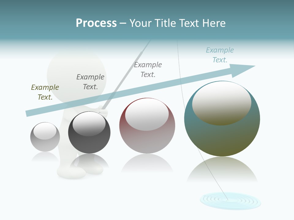 Fish Sport Isolated PowerPoint Template