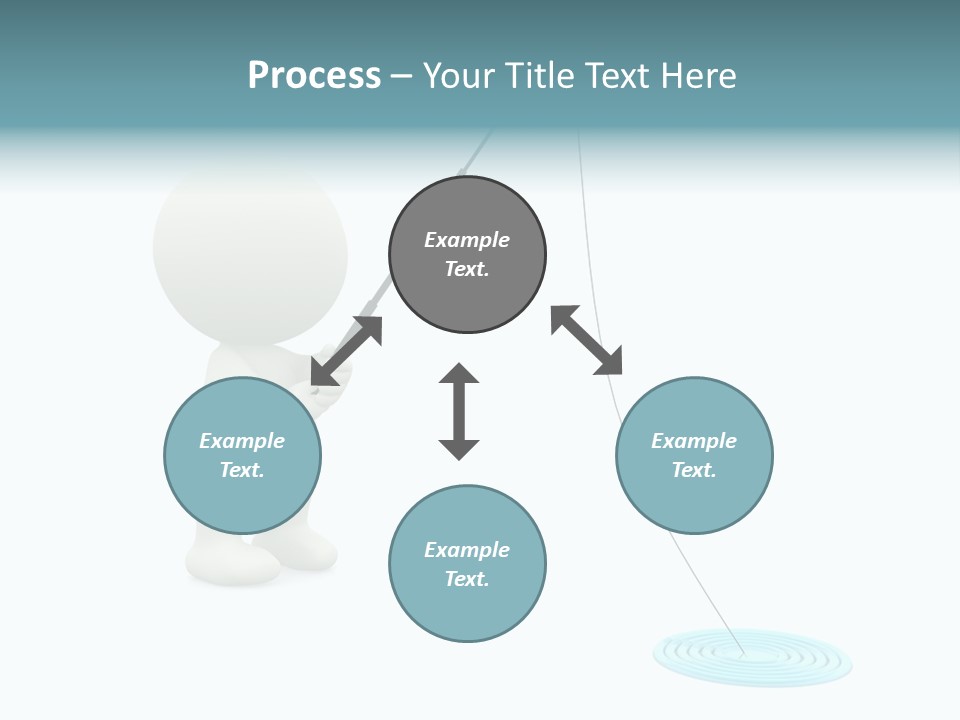 Fish Sport Isolated PowerPoint Template