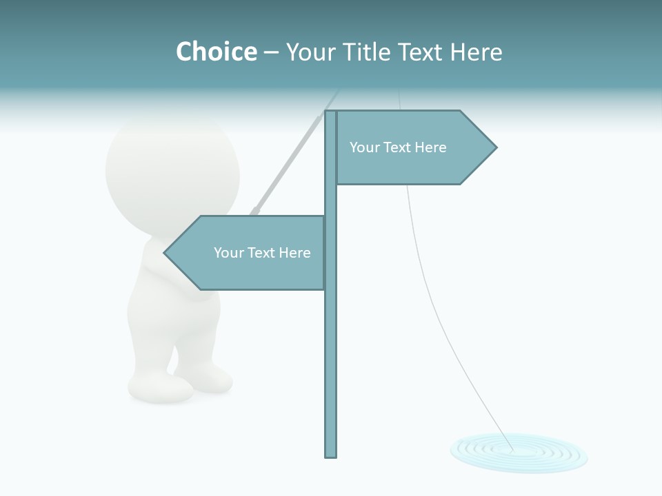 Fish Sport Isolated PowerPoint Template