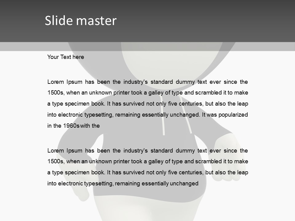 Male Sportive Scary PowerPoint Template