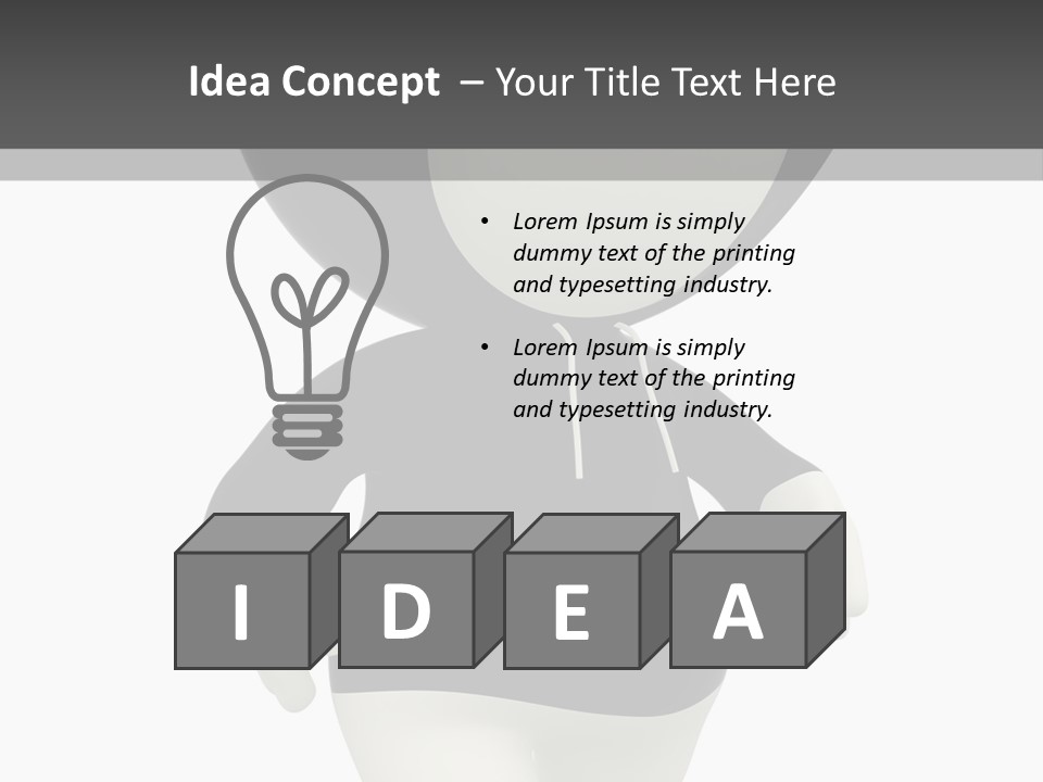 Male Sportive Scary PowerPoint Template