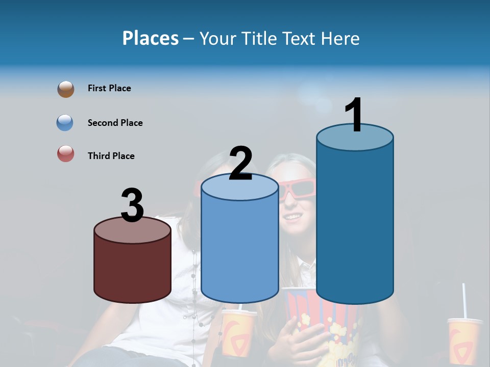 Glasses Indoors Women PowerPoint Template