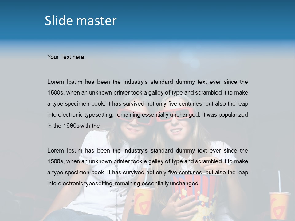 Glasses Indoors Women PowerPoint Template