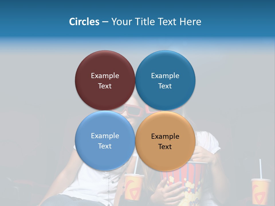 Glasses Indoors Women PowerPoint Template