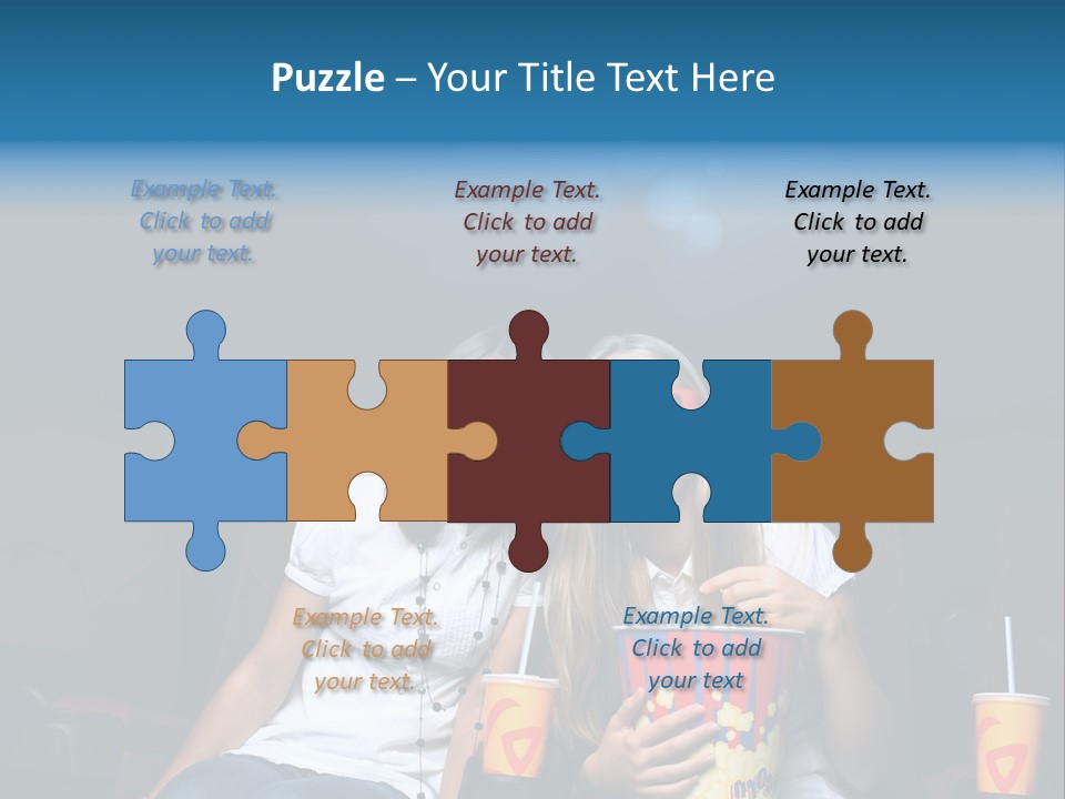 Glasses Indoors Women PowerPoint Template