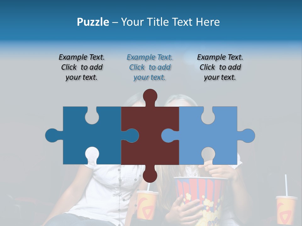 Glasses Indoors Women PowerPoint Template