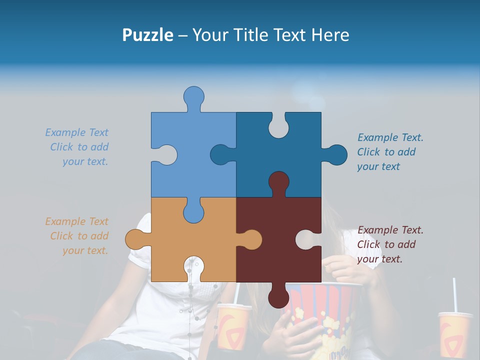 Glasses Indoors Women PowerPoint Template