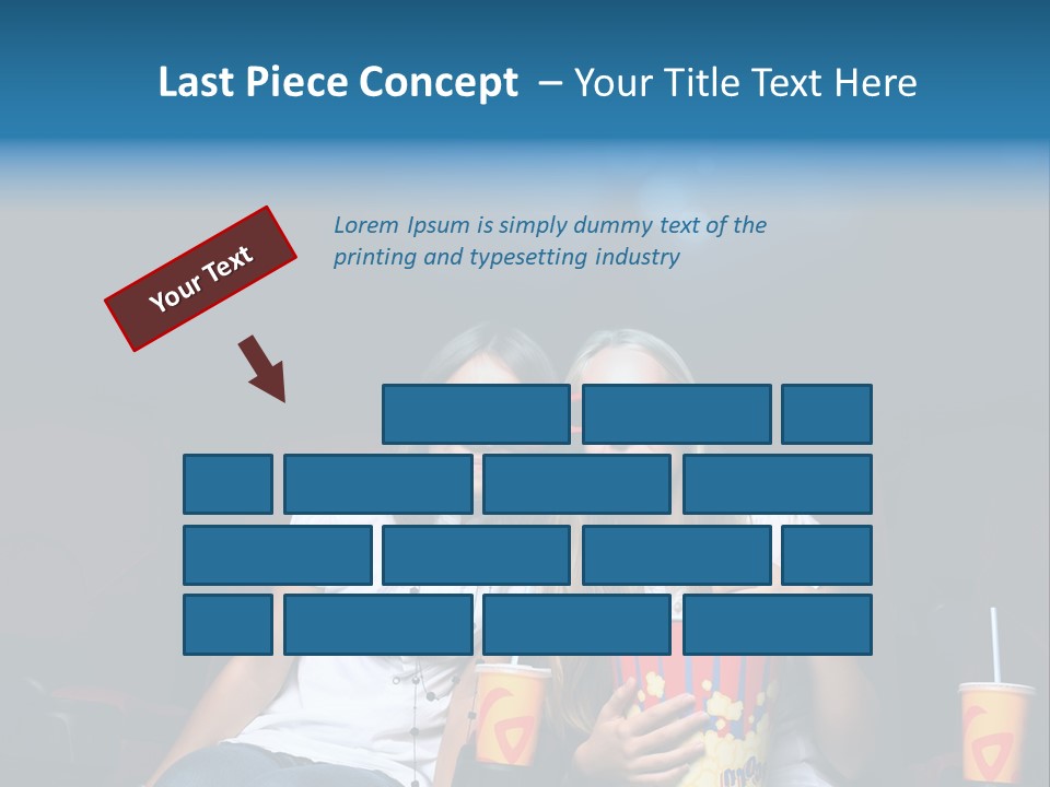 Glasses Indoors Women PowerPoint Template