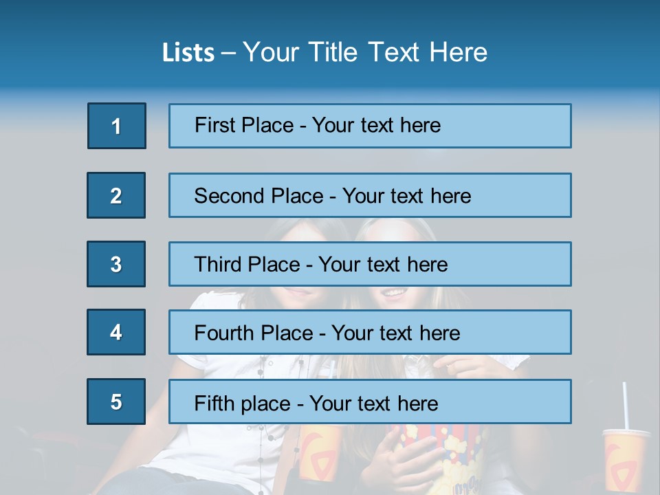Glasses Indoors Women PowerPoint Template