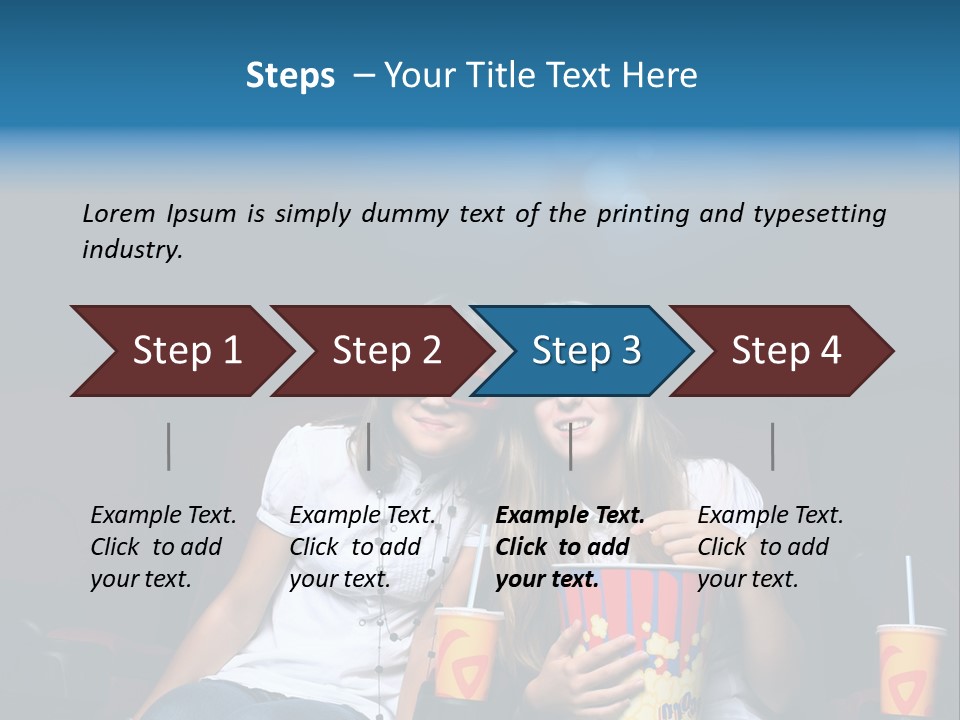 Glasses Indoors Women PowerPoint Template