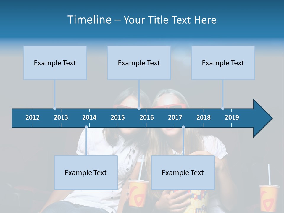 Glasses Indoors Women PowerPoint Template