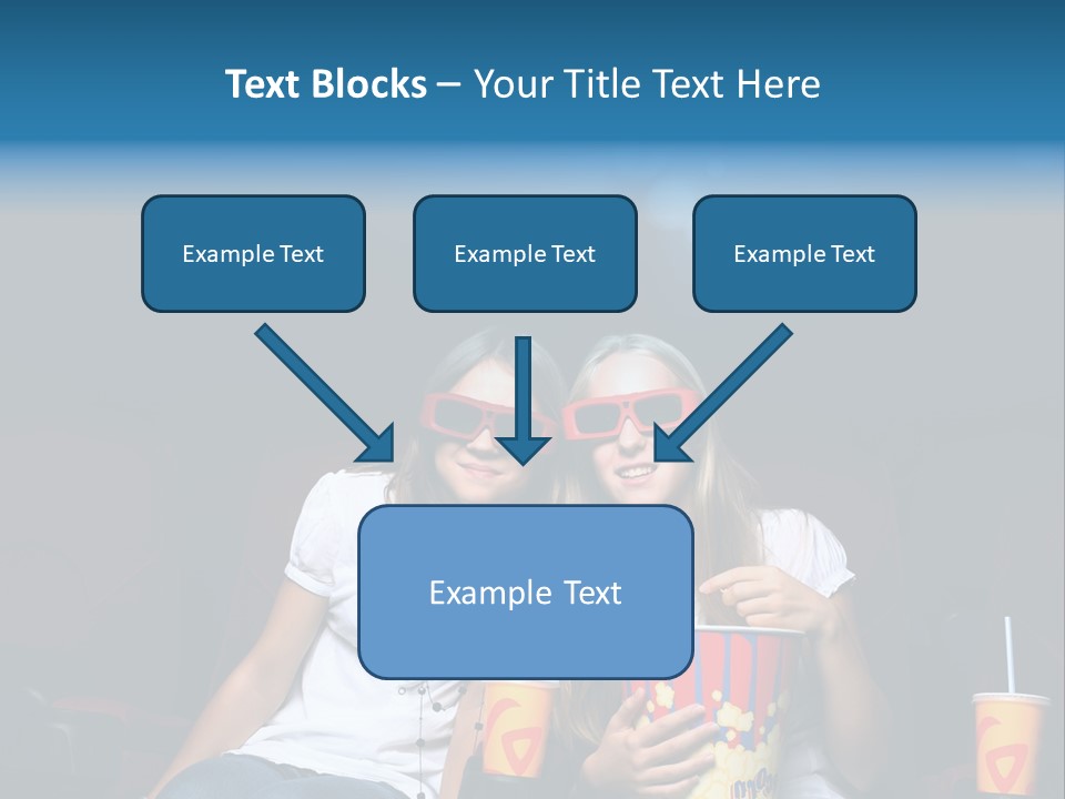 Glasses Indoors Women PowerPoint Template