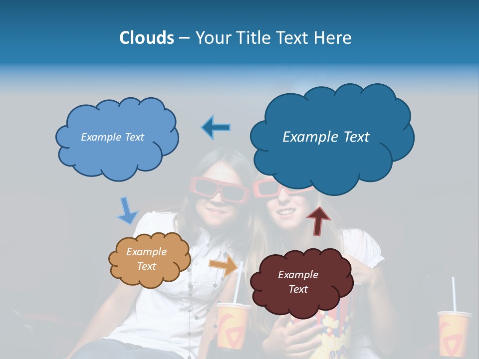 Glasses Indoors Women PowerPoint Template