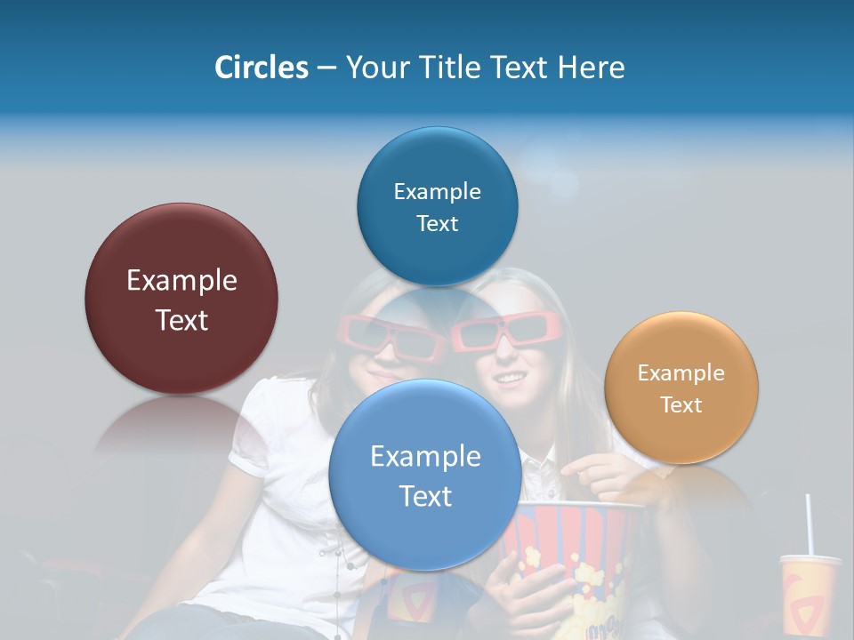 Glasses Indoors Women PowerPoint Template