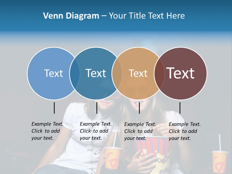 Glasses Indoors Women PowerPoint Template
