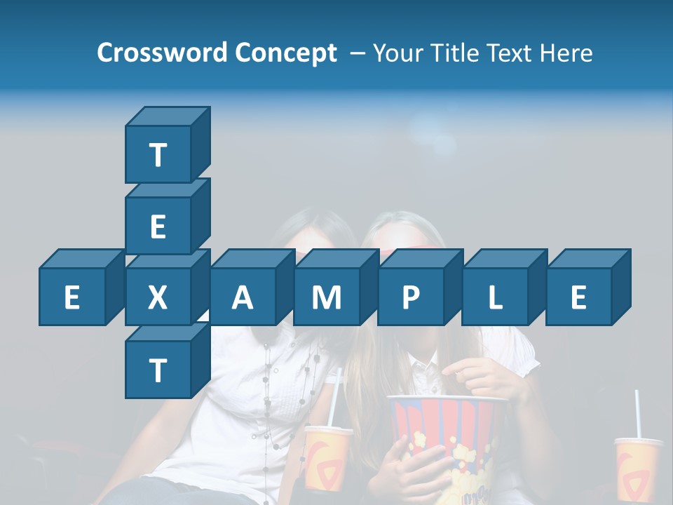 Glasses Indoors Women PowerPoint Template