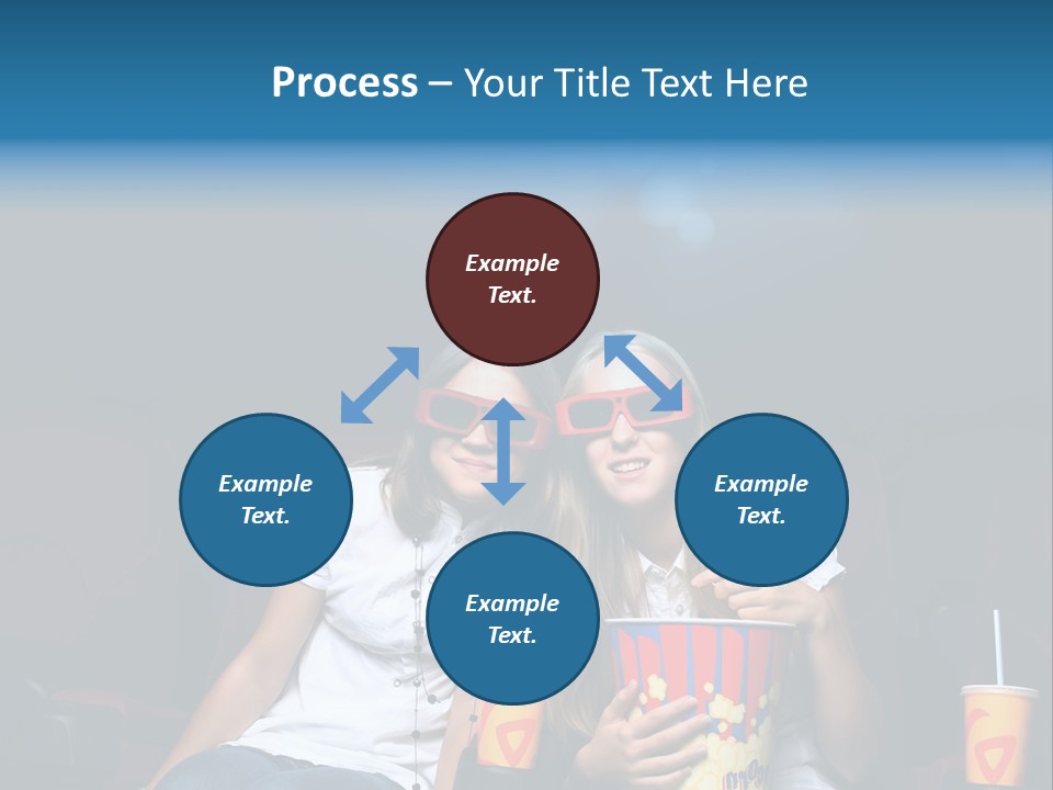 Glasses Indoors Women PowerPoint Template