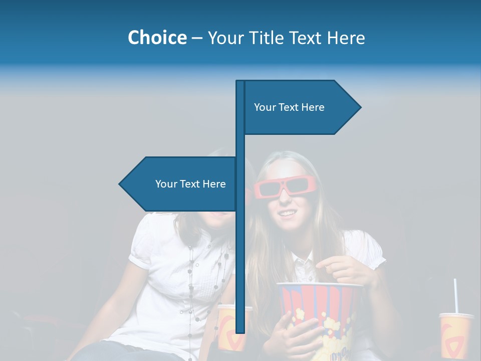 Glasses Indoors Women PowerPoint Template