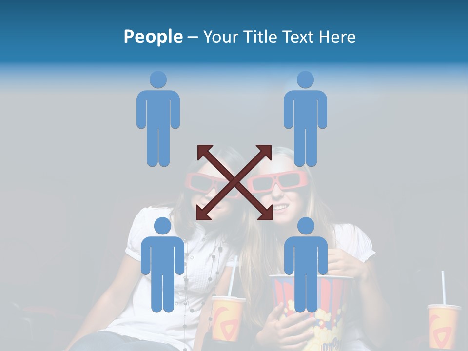 Glasses Indoors Women PowerPoint Template