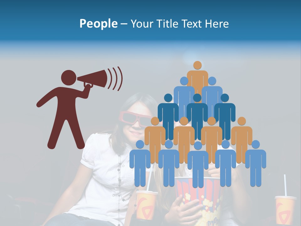 Glasses Indoors Women PowerPoint Template