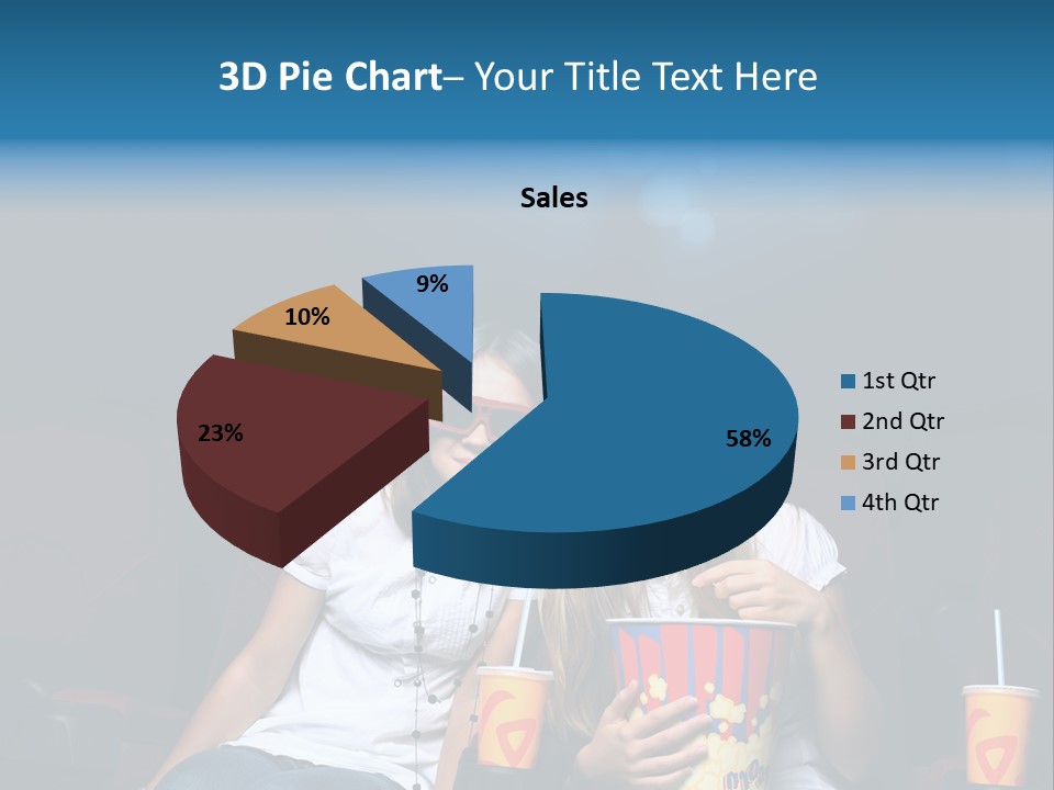 Glasses Indoors Women PowerPoint Template