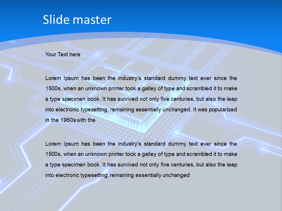 Electricity Technology Integrated PowerPoint Template