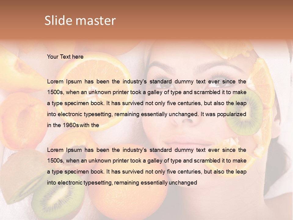 Citrus Antioxidant Fruit PowerPoint Template