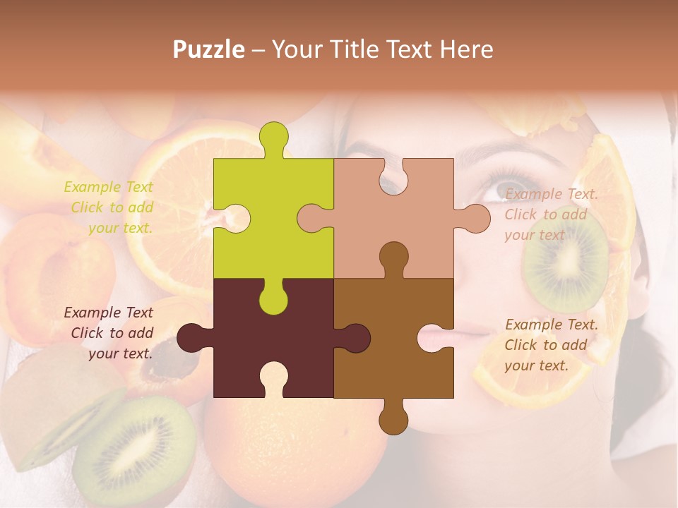 Citrus Antioxidant Fruit PowerPoint Template