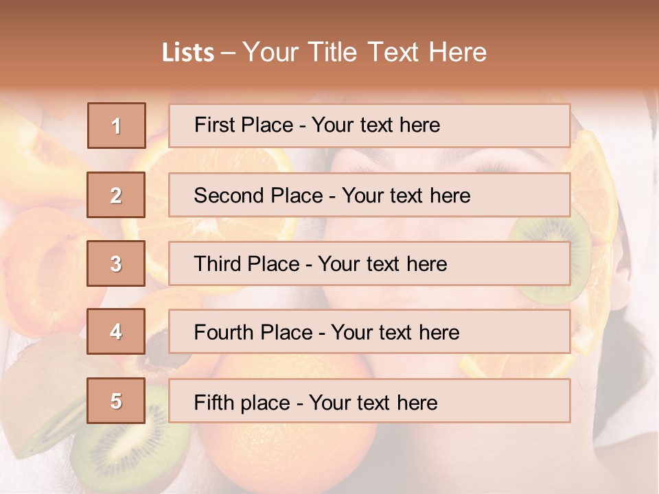Citrus Antioxidant Fruit PowerPoint Template