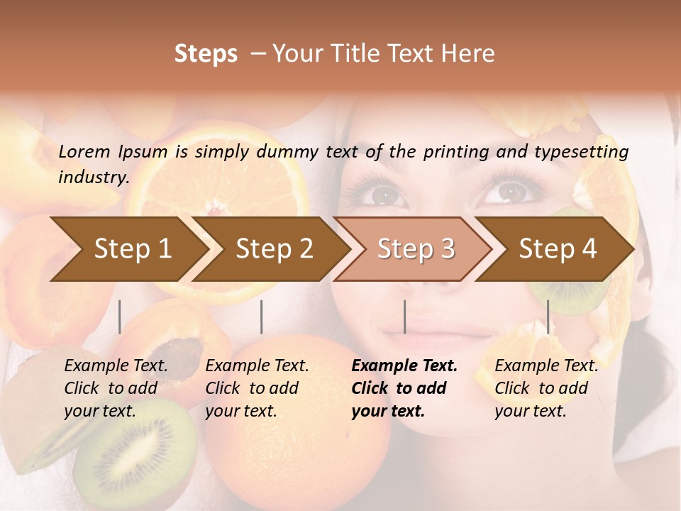 Citrus Antioxidant Fruit PowerPoint Template