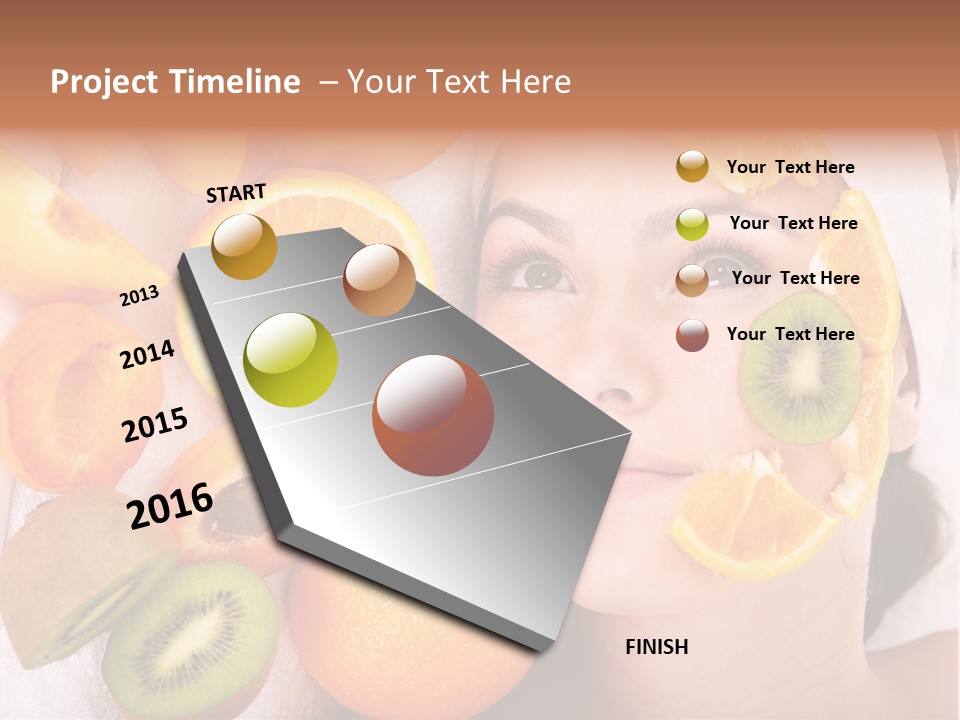 Citrus Antioxidant Fruit PowerPoint Template