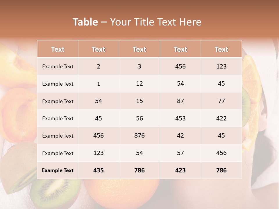 Citrus Antioxidant Fruit PowerPoint Template