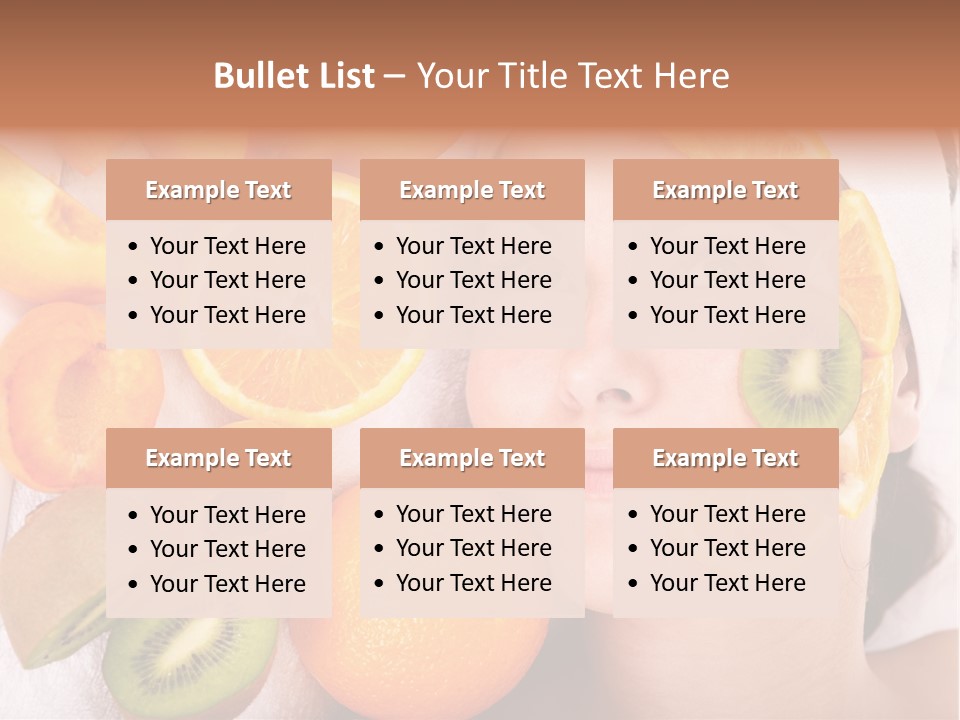 Citrus Antioxidant Fruit PowerPoint Template