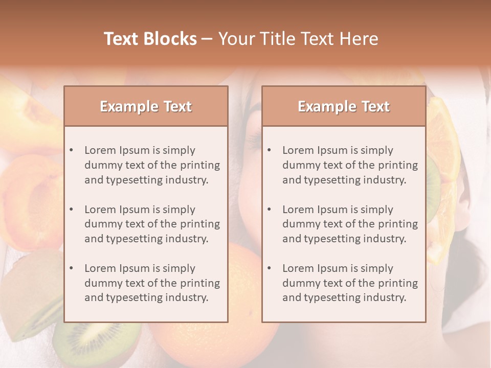 Citrus Antioxidant Fruit PowerPoint Template