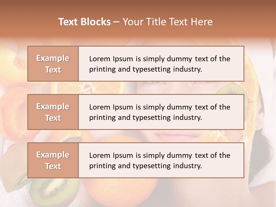 Citrus Antioxidant Fruit PowerPoint Template
