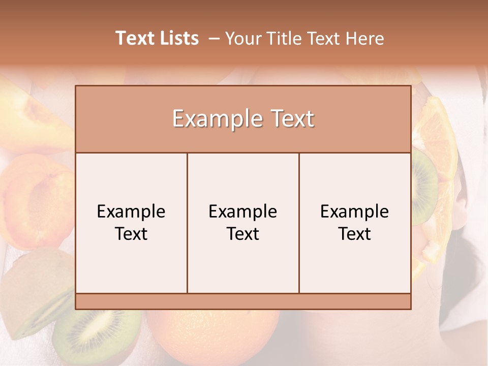 Citrus Antioxidant Fruit PowerPoint Template