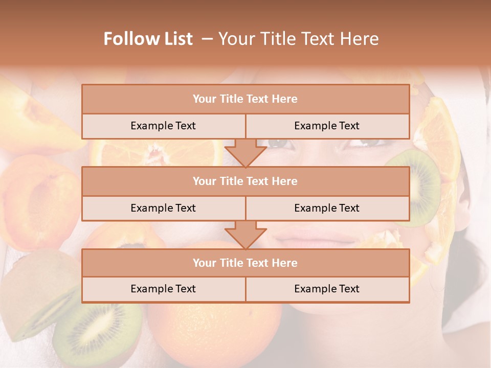 Citrus Antioxidant Fruit PowerPoint Template